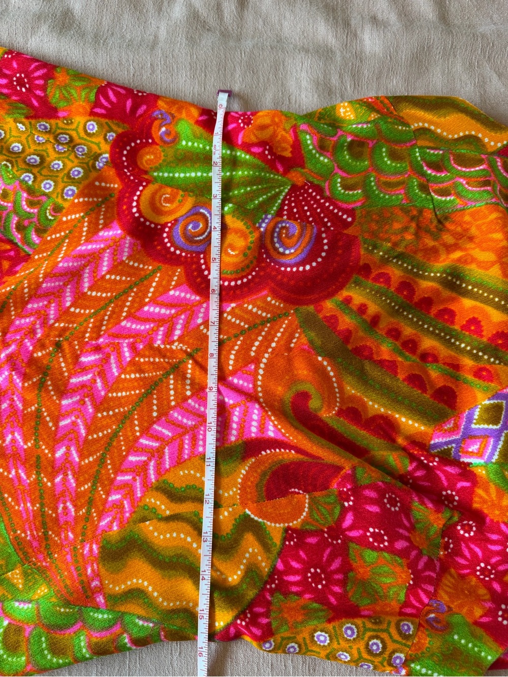 Vintage 1970s Psychedelic Print Wide Leg Jumpsuit - Picture 15 of 15
